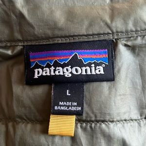 PATAGONIA knee-length down-filled coat.